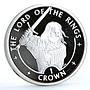 Isle of Man 1 crown Lord of the Rings King Aragorn proof silver coin 2003