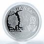Niue 1 dollar Hanseatic Towns Rostok silver proof coin 2010