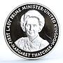 Britain 1st Lady Prime Minister Margaret Thatcher Woman Lion Ag medal coin 1979