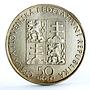 Czechoslovakia 50 korun St Agnes Religion Without Signature LK silver coin 1990