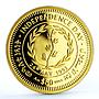 Eritrea 50 dollars Independence Day Camel Ship Clipper proof gold coin 1993
