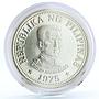 Philippines 25 piso 1st President Emilio Aquinaldo proof silver coin 1975