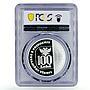 Albania 100 leke 135 Years Prizren League Foundation PR68 PCGS silver coin 2013
