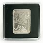 Niue 1 dollar How Man Conquered the Skies silver rectangular coin 2010