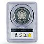 Cambodia 5000 riels Apsara Dancers Khmer PR63 PCGS proof silver coin 1974