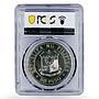 Philippines 50 piso 40th Anniversary of Bataan PL65 PCGS silver coin 1982