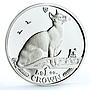 Isle of Man 1 crown Home Pets Siamese Cat Animals proof silver coin 1992