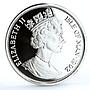 Isle of Man 1 crown Home Pets Siamese Cat Animals proof silver coin 1992