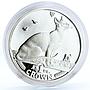 Isle of Man 1 crown Home Pets Siamese Cat Animals proof silver coin 1992