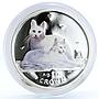 Isle of Man 1 crown Home Pets Turkish Cat Animals colored proof silver coin 2011