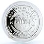 Liberia set of 2 coins Lunar Calendar Year of the Tiger proof Ag CuNi coins 1998