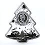 Niue 2 dollars Holidays Christmas Tree Children Snowflakes silver coin 2014