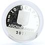 Abkhazia 10 apsars St Georgy Elyr Church Monastery Architecture Ag coin 2011