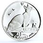 Isle of Man 1 crown Home Pets Siamese Cat Animals proof silver coin 1992