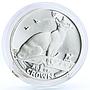 Isle of Man 1 crown Home Pets Siamese Cat Animals proof silver coin 1992
