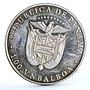 Panama 1 balboa President John Kennedy Statesman Bell Politics nickel coin 1988