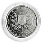 Ukraine 1 million karbovanets Mykhaylo Hrushevsky 1st President siver coin 1996