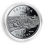 Ukraine 10 hryvnia Askania Nova Steppe Reserve Flora Fauna silver coin 1998