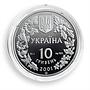 Ukraine 10 hryvnia Polish Larch Carpathians Forests Flora Fauna silver coin 2001