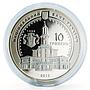 Ukraine 10 hryvnia 350 Years Ivano Frankivsk proof silver coin 2012