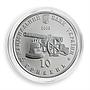 Ukraine 10 hryvnia Hlukhiv Hetman Capitals Cossack silver coin 2008