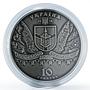 Ukraine 10 hryvnia Medzhybizh Fortress Castle silver coin 2018