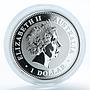 Australia $1 Year of the Pig Gilded Lunar Series I 1 Oz Silver coin 2007