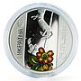 Ukraine 10 hryvnia Petrykivka Painting Traditional Style silver coin 2016