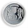 Ukraine 10 hryvnia Christmas Ritual Orthodox Holidays Nativity silver coin 1999