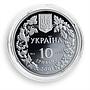 Ukraine 10 hryvnia Lynx Carpathians Animal Wildlife Fauna silver proof coin 2001