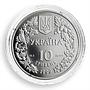 Ukraine 10 hryvnia Garden Dormouse Fauna Red Book silver proof coin 1999