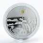 Ukraine 10 hryvnia Wheel of Life Sun silver gilded proof coin 2017