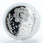 Ukraine 10 hryvnia Whitsunday 50th Day after Easter Troitsa silver coin 2004
