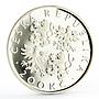 Czech Republic 200 korun Author and Journalist Jaroslav Sejfert silver coin 2001