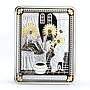 Cook Islands 5 dollars Blessed Virgin Mary Icon Religion Saints silver coin 2012