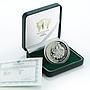 Ukraine 20 hryvnia Cossack Mamay Kobza Freedom Folklore Hero silver coin 1997
