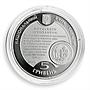 Ukraine 5 hryvnia 225 Years Lviv Medical University silver proof coin 2009