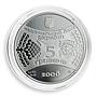 Ukraine 5 hryvnia Year of Rat Oriental Calendar silver proof coin 2008