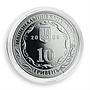 Ukraine 10 hryvnia 10 Anniversary Accounting Chamber silver proof coin 2006