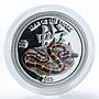 Niue 1 dollar Year of the Snake Lunar Coral snake color silver proof 2013