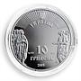 Ukraine 10 hryvnia Baturin Hetman Capitals silver proof coin 2005