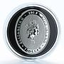 Niue 1 dollar Year of the Snake Lunar Love Snake silver oval proof coin 2013