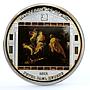 Cook Islands 20 dollars Rubens Art Flight Into Egypt colored silver coin 2012