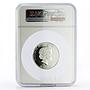 Cook Islands 20 dollars Edvard Munch Art The Scream PF68 NGC silver coin 2018