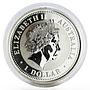 Australia 1 dollar Lunar Calendar I Year of the Rooster gilded silver coin 2005