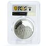 Cameroon 2500 francs Jesus Christ Church Architecture PR70 PCGS silver coin 2016