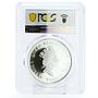 Tuvalu 1 dollar USS Constitution Ship Clipper PR70 PCGS colored silver coin 2012