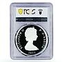 Turks and Caicos Islands 20 crowns Queen Victoria PR69 PCGS silver coin 1977