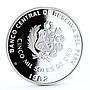 Peru 5000 soles Football World Cup in Spain Players on Field silver coin 1982