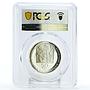 Czechoslovakia 50 korun Poet Janko Jesensky Poetry PR67 PCGS silver coin 1974